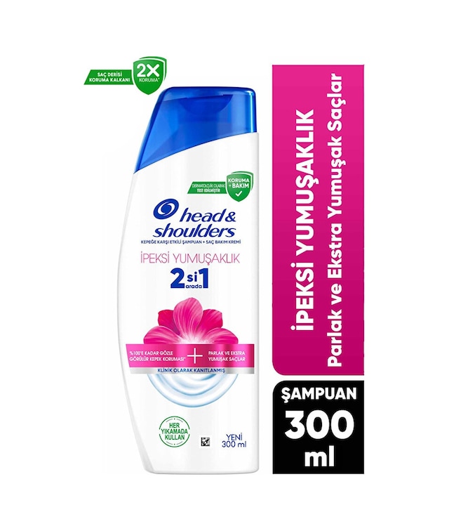 Head & Shoulders İpeksi Yumuşaklık 2si1 Arada Şampuan 300 ML