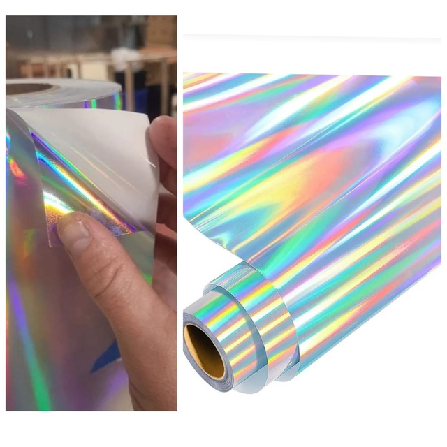 Hologram Gökkuşağı Araç Motosiklet Kaplama Folyosu 30cm X 2 Metre