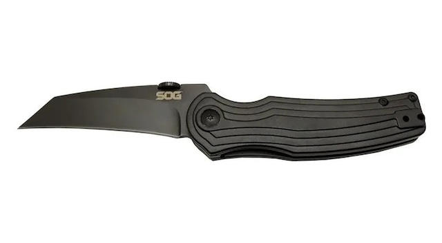Sog Pinkerton 0689 Bk Siyah Kamp Çakı 18cm - Yarı Otomatik, Kemerlikli, Kutulu