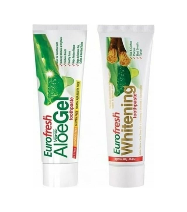 Eurofresh Whitening Misvak Özlü Diş Macunu 112 G + Aloe Vera Gel Beyazlatıcı Diş Macunu 112 G