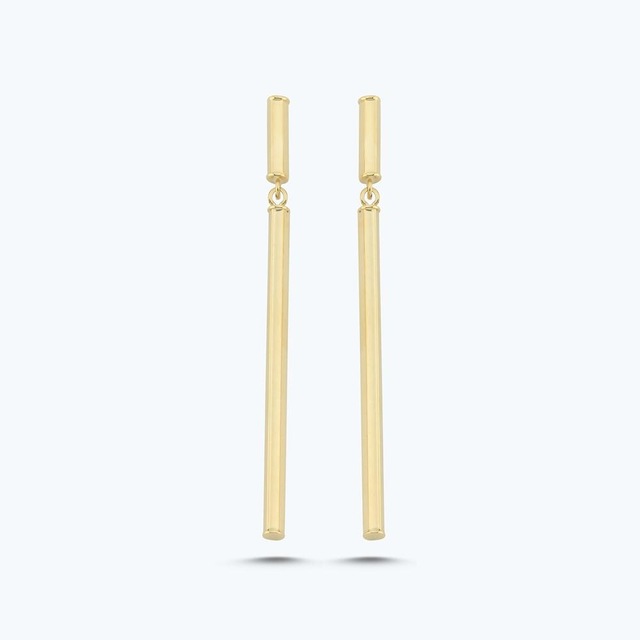 Altınbaş Altın Sallantılı Çubuk Küpe Akp0199-y-3481 Çok Renkli