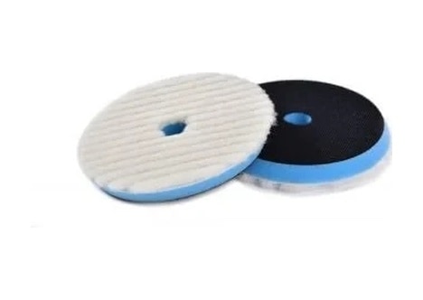 Shine Mate Knitted Wool Pad Mavi Taban Agresif Yün Pasta Keçesi 75/80 Mm