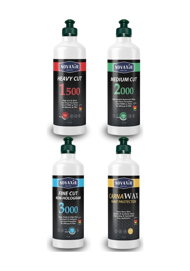 4 Lü Pasta Cila Set, 500 Ml Kalın, Orta, İnce Pasta-, Carnawax