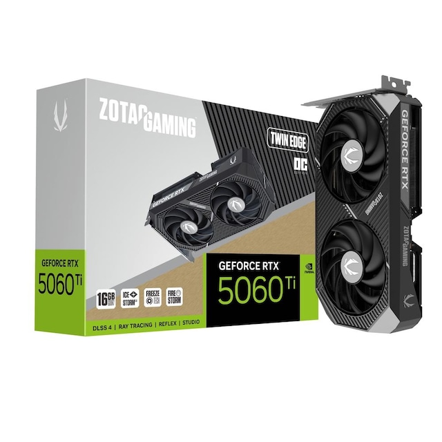 Zotac Geforce Rtx 5060 Tı Gamıng Twın Edge Oc 16gb Gddr7 128bit Dlss 4 Ekran Kartı