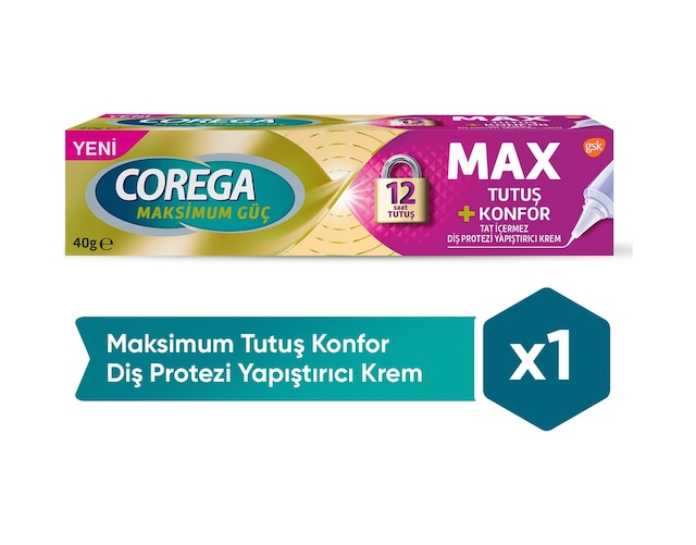 Corega Yastık Konforu Diş Protezi Yapıştırıcı Krem 40 G