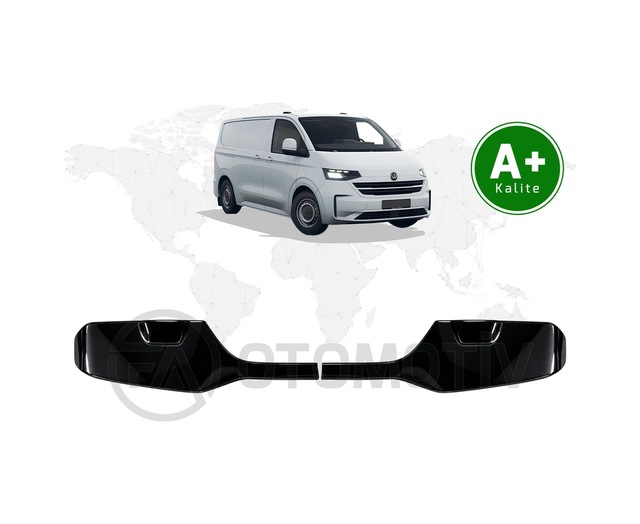 Volkswagen Transporter T7 Bagaj Üstü Spoiler Parlak Siyah Çift Bagaj Kapaklı 2025 Model Ve Sonrası