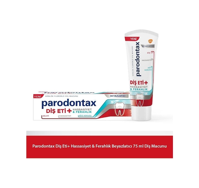 Parodontax Diş Eti + Hassasiyet & Beyazlatıcı Diş Macunu 75 Ml
