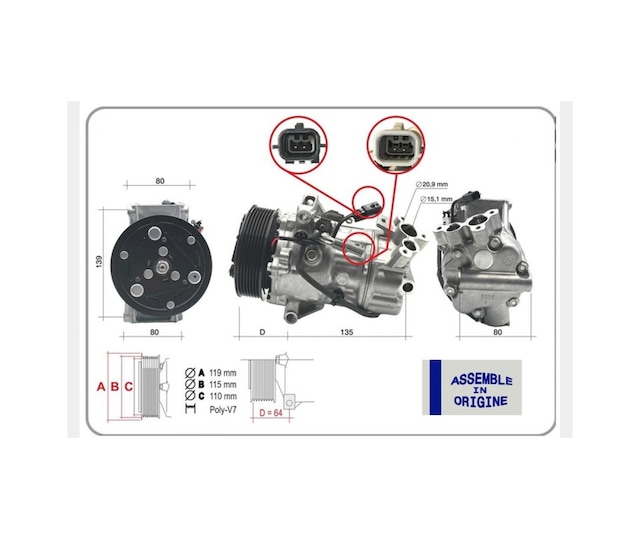 Klima - 62 - Kompresörü Sıfır Ürün Renault Clıo V 19 Captur Iı 20 1.2 Tce 1.0 Sce 1.3tce Nissan - Dpmıx-hb - Juke 1.2