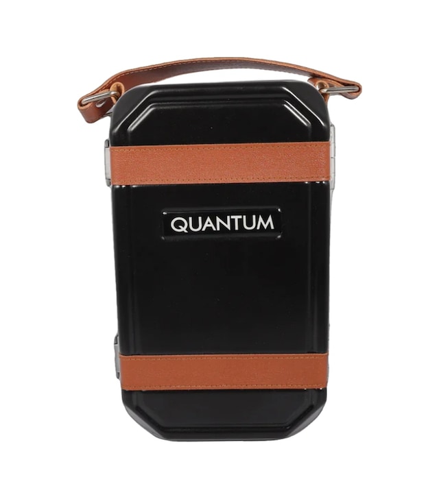 Quantum Seyahat Tipi 5 Taşıma Kordonlu Siyah Humidor Puro Kutusu - Trz3008