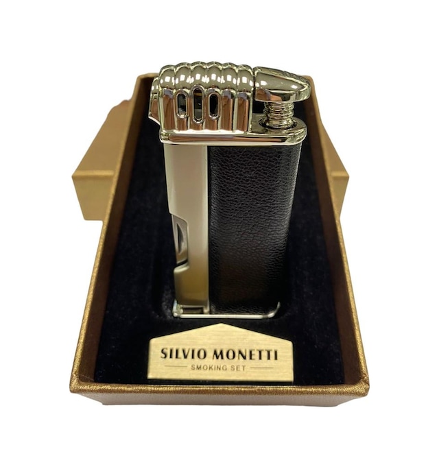 SİLVİO MONETTİ GÜMÜŞ DERİLİ ÇAKMAK