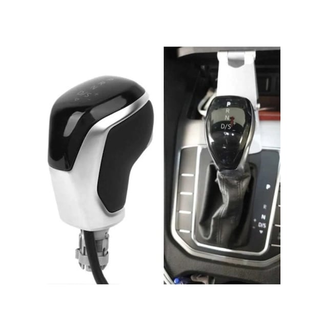 Passat Yeni Tip Dsg Vites Topuzu - Passat B7/b8 - Golf 6/7 Tiguan Dsg Vites Beyaz Isıklı Siyah