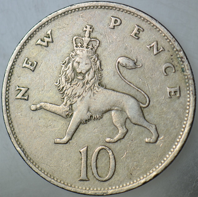 Birleşik Krallık 10 Pence 1975 Kraliçe Iı. Elizabeth.