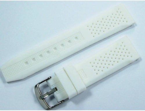 Lacost Model Silikon Saat Kordonu Beyaz 22Mm Slikon Saat Kayışı