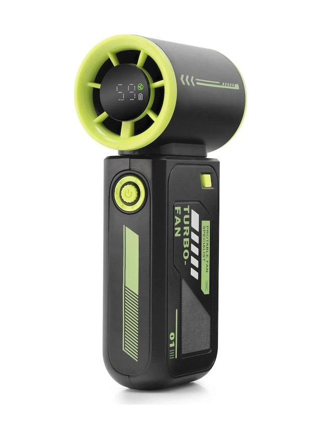 Ers Şarjlı Turbo Mini El Fanı Dijital Göstergeli N115