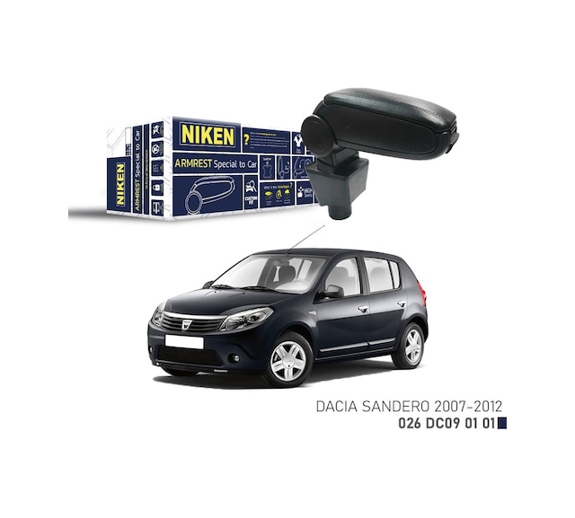 Niken Dacia Sandero Kol Dayama Kolçak Vidasız Orta Konsol Niken 2007 / 2012 026 Dc09 01 01