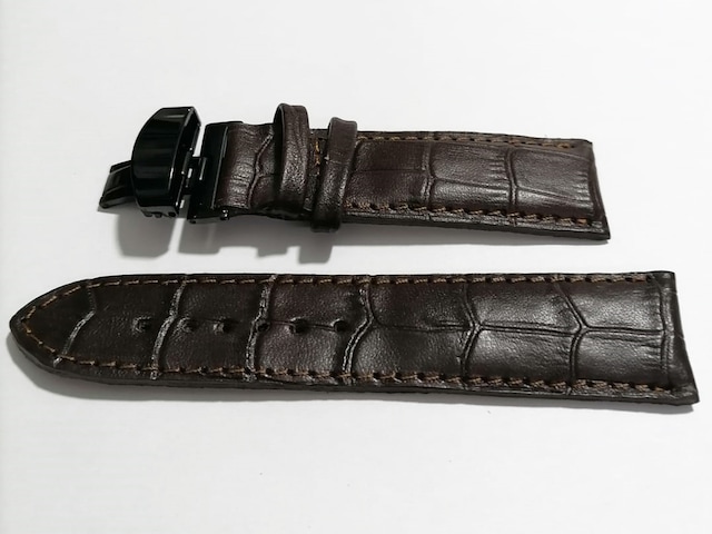 Fado &hertür Saate &uygun Kelebek Toka 24 Mm Koyu Kahve Kordon 197 Siyah Toka Koyu Kahverengi