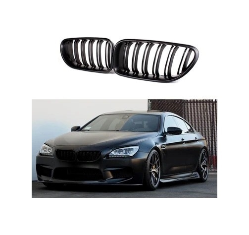Bmw 6 Serisi F06 M6 Çift Tırnak Böbrek 2012 2018 Parlak Siyah