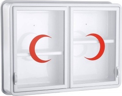 Cam 2 Kapaklı Ecza Dolabı 35x49x10 Cm 5586