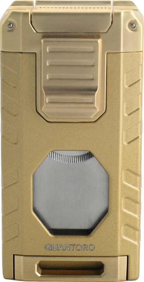 Quantoro Üç Torch Pürmüz Easy S/iğneli/delicili Gold Metal Puro Çakmağı - Trz1201