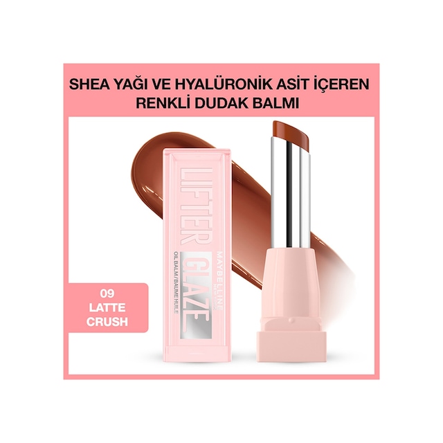 Maybelline New York Lifter Glaze Renkli Dudak Balmı 009 Latte Crush