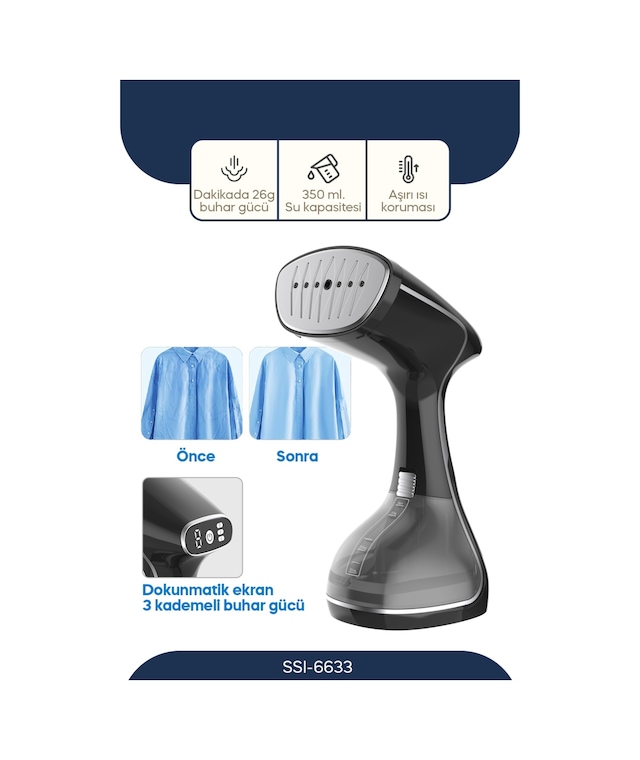 Sinbo SSI-6633 1640 W Dikey Buharlı Kırışıklık