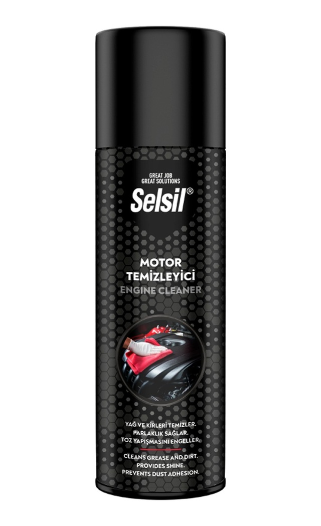 Diyarı Fırsat Selsil Araç Motor Temizleme Ve Parlatma Spreyi Toz Tutmaz 500 Ml