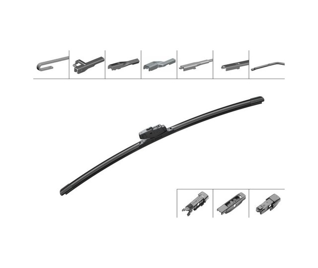 Silecek - 9 - Süpürgesi Aeroeco Muz Tipi 530mm Unıversal 4 - Spt-gld - Aparatlı Ae530