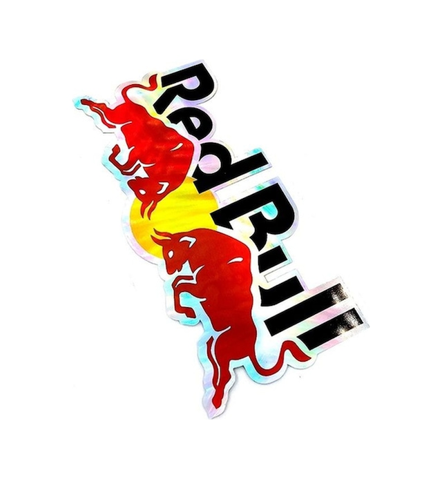 Red Bull Hologram Özel Üretim Sticker - Red Bull Sticker Hologramlı Ürün