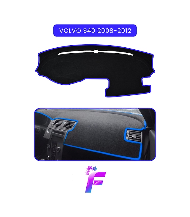 Volvo S40 2008-2012 Torpido Örtüsü Güneşten Korur Kolay Montaj Tam Uyum Tam Koruma C65 Torpido Halısı