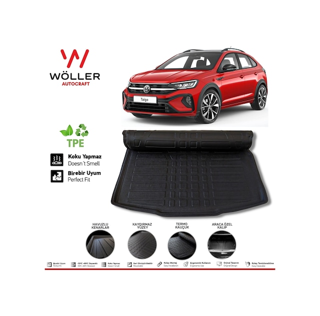 Vw Taigo Bagaj Havuzu 2022 Sonrası 3D Wöller Ultraflex Esnek