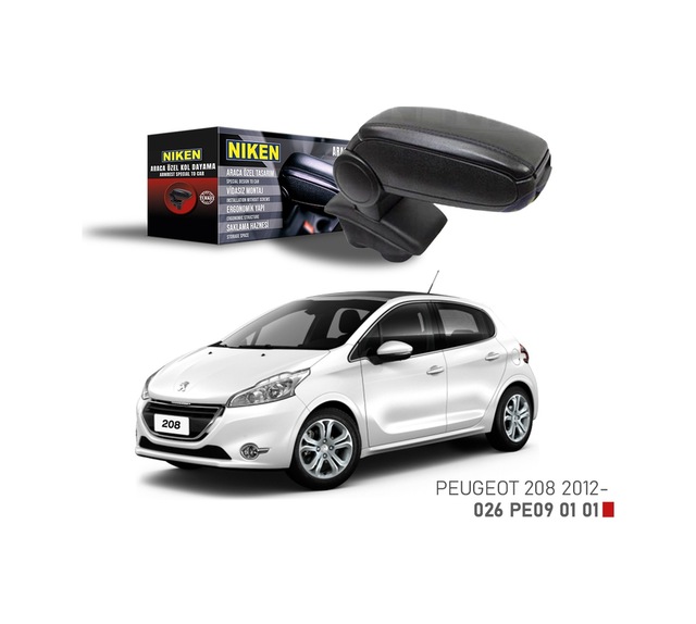Niken Araca Özel Kolçak Peugeot 208 2012 - Siyah