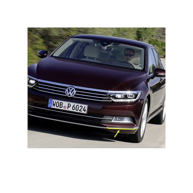 Vw Passat B8 15-19 Tampon Sol Sis Farı Alt Çıtası Siyah 3G0854321