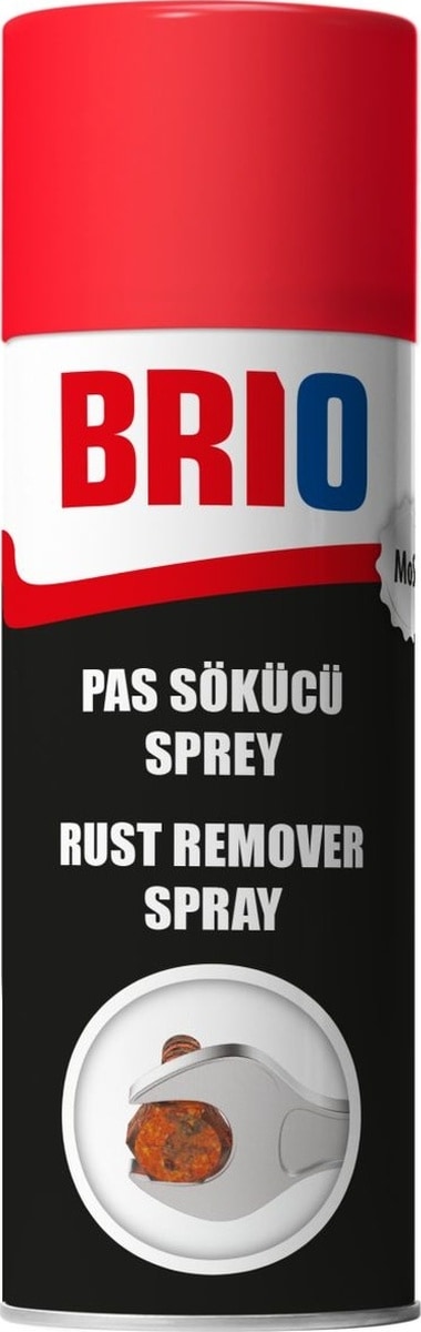 Brio Güçlü Pas Sökücü Mos2 Sprey 400 Ml + Brio Silikon Sprey 400 Ml + Brio Fren Balata Temizleyici Sprey 500 Ml