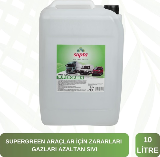 Supta Supergreen Dizel Araçlar Için Emisyon Düşürücü Yakıt Katkısı Euro 4/5/6 10 Lt