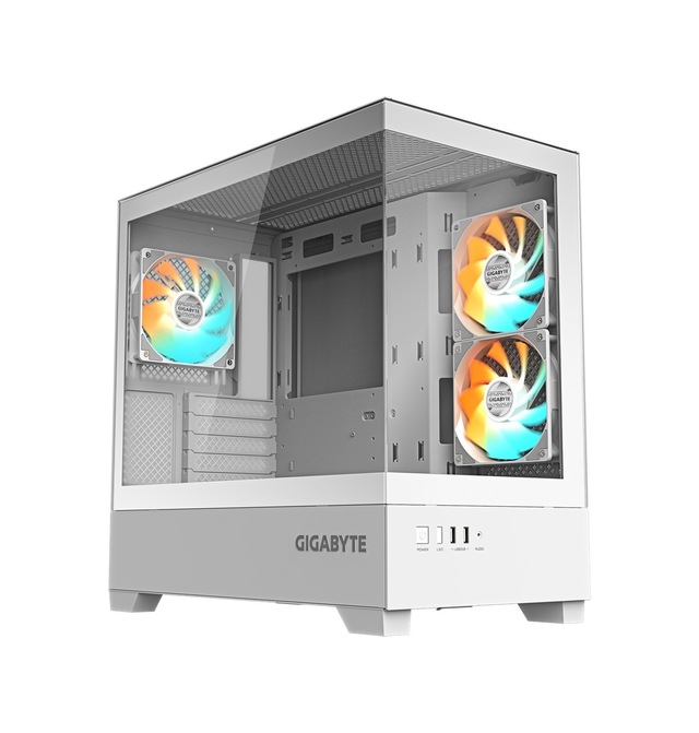 Gigabyte GB-C201PI PANORAMIC - 360MM RADYATOR 2XUSB3.0 FAN mATX 3x Fans White Tempered Glass