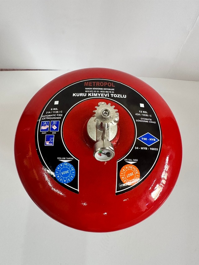 Yangın Tekne Sertifikalı 6kg Abc Tozlu Tayfun Yangın Söndürme Tüpü 4yıl Garantili
