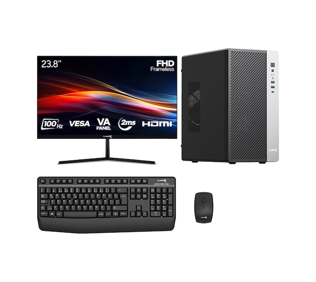 Turbox TX8481 R5-5500 16 GB 512 GB SSD 4 GB GT740 23.8" Free Dos Masaüstü Oyuncu Bilgisayarı
