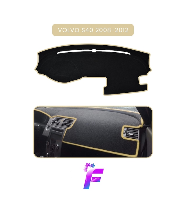 Volvo S40 2008-2012 Torpido Örtüsü Güneşten Korur Kolay Montaj Tam Uyum Tam Koruma C61 Torpido Halısı