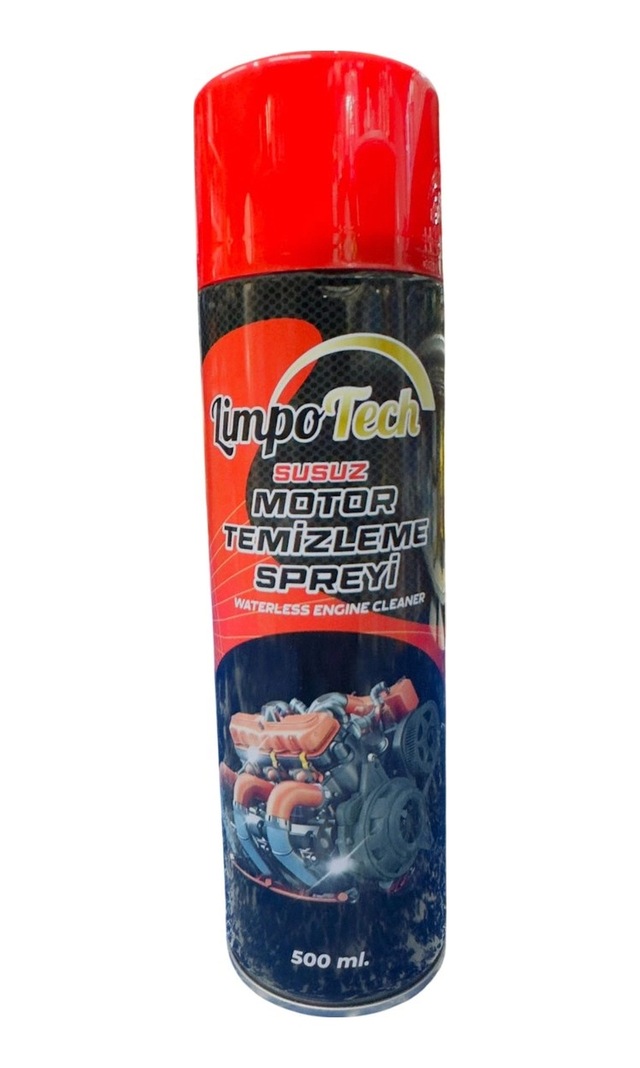 Limpo Tech Susuz Motor Temizleme Spreyi 500 Ml Su Gerektirmeyen Yağ & Kir Çözücü