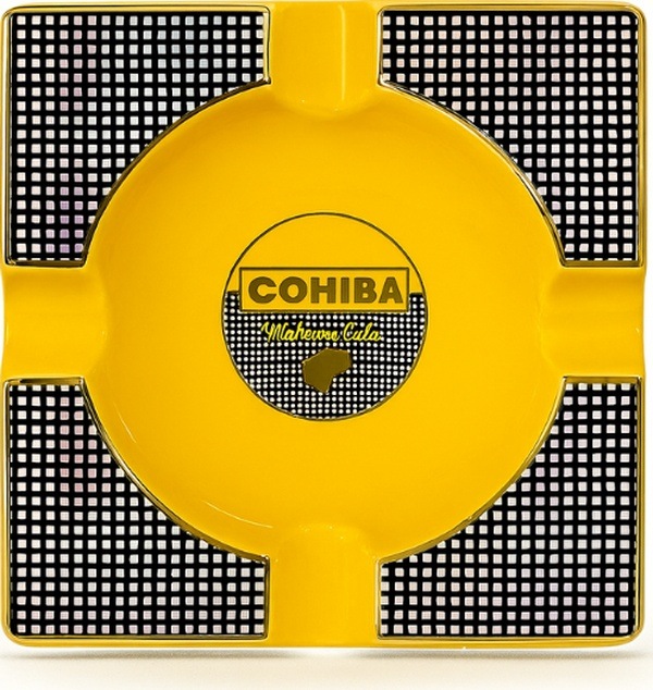 Cohiba Sarı Porselen Dörtlü Büyük Puro Küllüğü - Tr8865