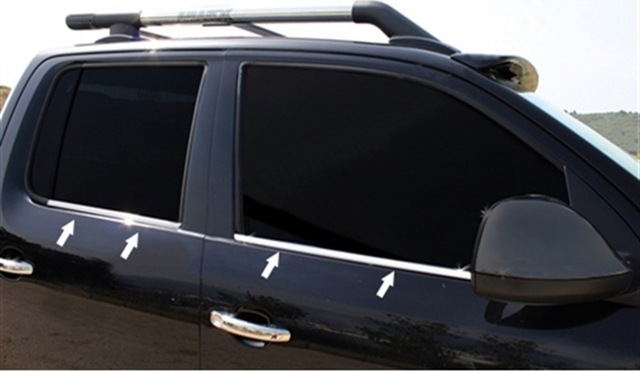 Woc Chrome Vw Amarok Krom Cam Çıtası 2010 Sonrası 4 Parça Paslanm