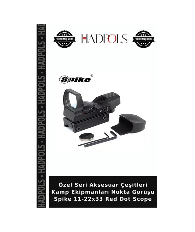 Özel Seri Aksesuar Çeşitleri Kamp Ekipmanları Nokta Görüşü Spike 11-22x33 Red Dot Scope