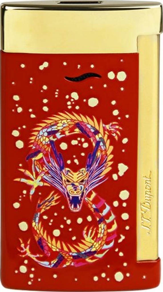 S.t. Dupont Slim 7 Burgundy Dragon Gold Puro Çakmağı 27776