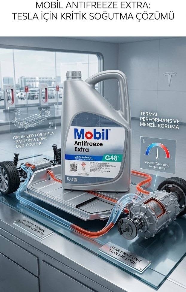 Mobil Antifreeze Extra G48 - 5l Tesla Araç Onaylı Soğutma Sıvısı