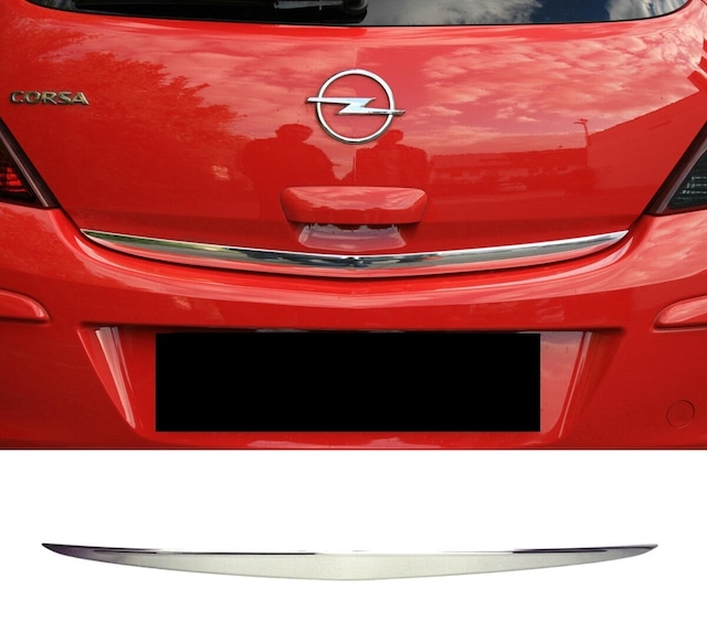 Opel Corsa D 2007-2014 Krom Bagaj Alt Çıta P.çelik