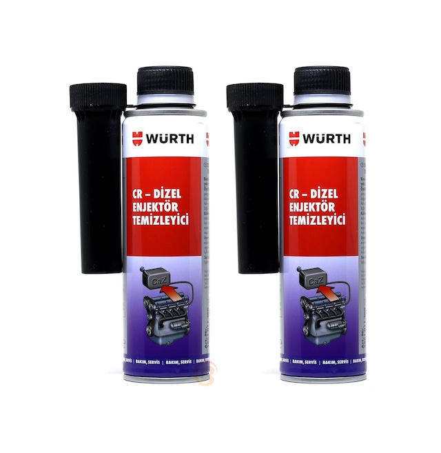 2X Würth Dizel Enjektör Temizleyici Performans İyileştirici 300Ml