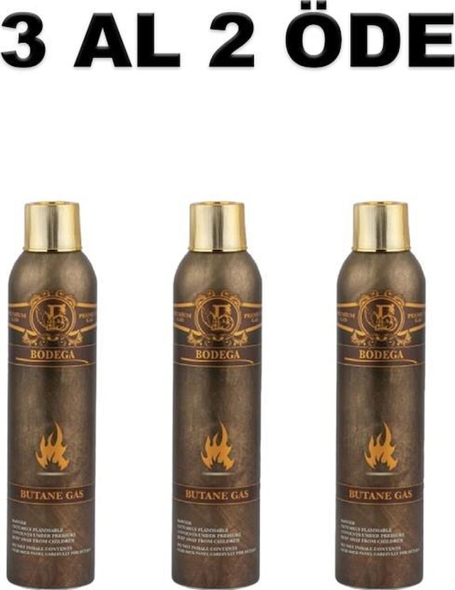 Premium Gazlı Ve Pürmüzlü Çakmaklar İçin Bütan Gaz 300ml 3 Al 2 Öde - Pkt04