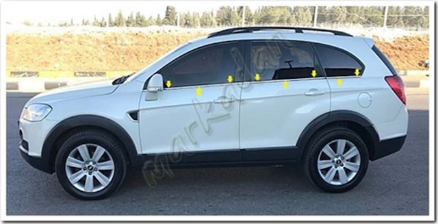Chevrolet Captiva Krom Cam Çıtası 2007 Sonrası 6 Parça Paslanmaz