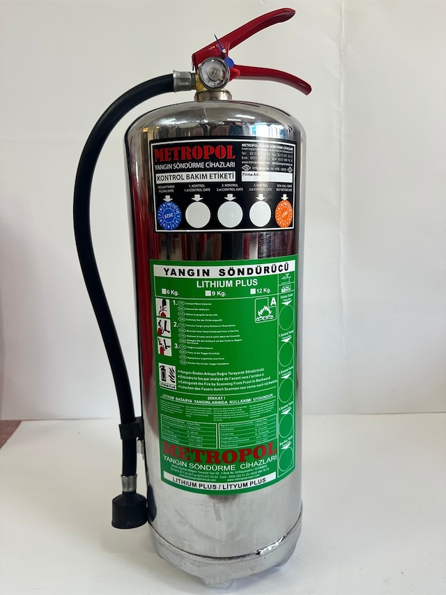 12 Kg Lıtyum Plus Elektrıklı Araç Yangın Söndürücü Dört Yıl Garantılı