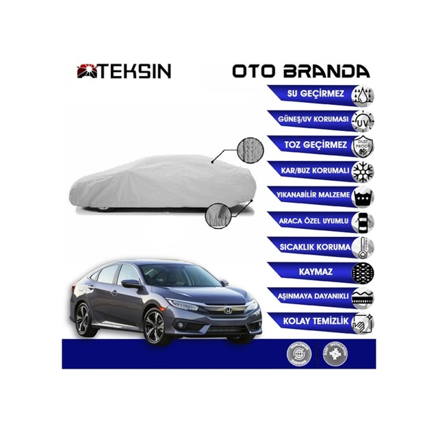 Honda Cıvıc Sedan 2016-2019 Oto Branda (516533762)